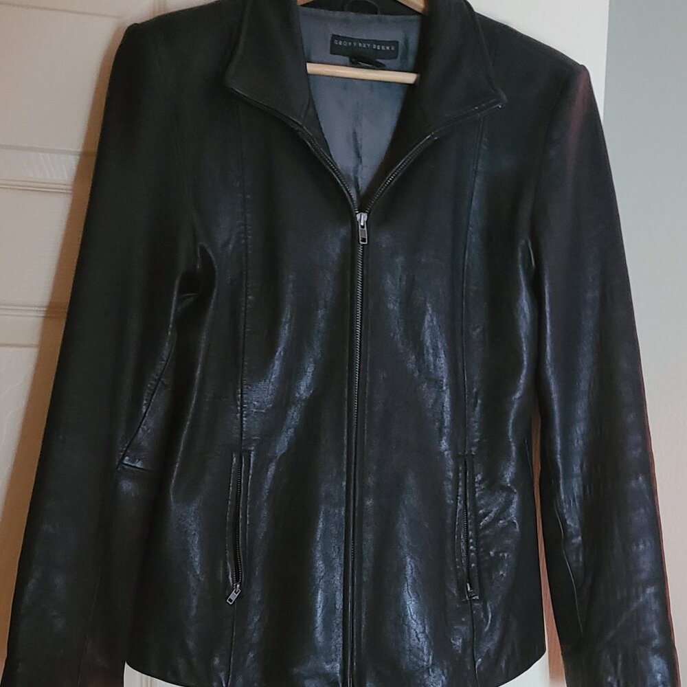 Vintage Geoffrey Beene leather sport jacket